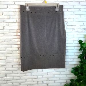 Gray midrise skirt